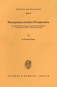 Steuerprozesse zwischen Privatpersonen