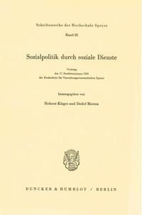 Sozialpolitik durch soziale Dienste.