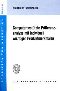 Computergestutzte Praferenzanalyse Mit Individuell Wichtigen Produktmerkmalen