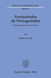 Vereinsstrafen als Vertragsstrafen.