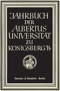 Jahrbuch Der Albertus-Universitat Zu Konigsberg/PR: Band XXVIII (1993)