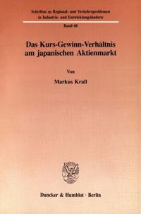 Das Kurs-Gewinn-Verhaltnis Am Japanischen Aktienmarkt