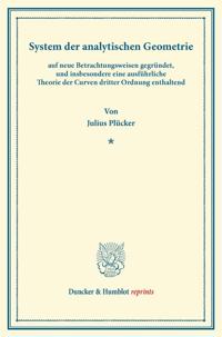 System der analytischen Geometrie,