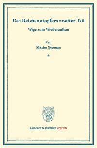 Des Reichsnotopfers zweiter Teil.