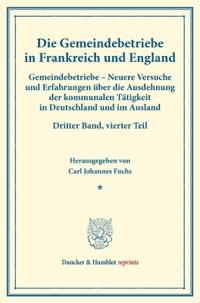 Gemeindebetriebe in Frankreich und England.