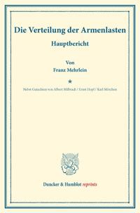 Die Verteilung der Armenlasten.