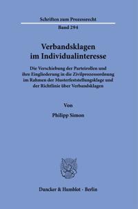 Verbandsklagen im Individualinteresse.