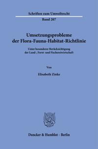 Umsetzungsprobleme Der Flora-Fauna-Habitat-Richtlinie: Unter Besonderer Berucksichtigung Der Land-, Forst- Und Fischereiwirtschaft