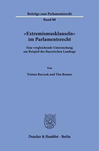 "Extremismusklauseln" im Parlamentsrecht