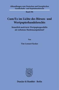 Cum-Ex im Lichte des Börsen- und Wertpapierhandelsrechts