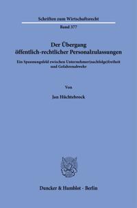Der Übergang öffentlich-rechtlicher Personalzulassungen
