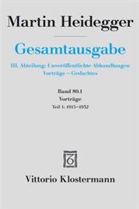Gesamtausgabe. 4 Abteilungen / Vorträge 01