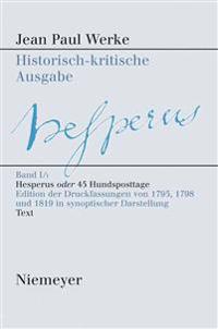Hesperus Oder 45 Hundsposttage
