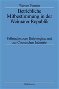 Betriebliche Mitbestimmung in der Weimarer Republik