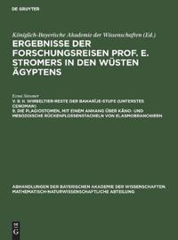 II. Wirbeltier-Reste Der Baharîje-Stufe (Unterstes Cenoman) 9. Die Plagiostomen, Mit Einem Anhang Über Käno- Und Mesozoische Rückenflossenstacheln Von Elasmobranchiern