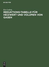 Reduktions-Tabelle Für Heizwert Und Volumen Von Gasen