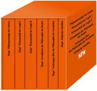 Die Hauptwerke: Phänomenologie des Geistes. Wissenschaft der Logik I. Wissenschaft der Logik II.Grundlinien der Philosophie des Rechts. Politische Schriften. Vorlesungen über die Philosophie der Geschichte.