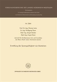 Ermittlung der Sprengzähigkeit von Gesteinen