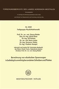 Berechnung von elastischen Spannungen in beliebig krummlinig berandeten Scheiben und Platten