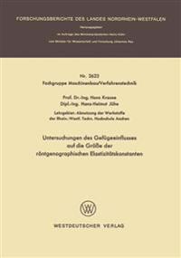 Untersuchungen des Gefügeeinflusses auf die Größe der röntgenographischen Elastizitätskonstanten