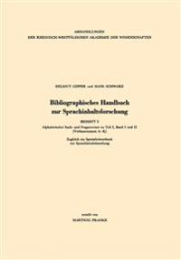 Bibliographisches Handbuch zur Sprachinhaltsforschung