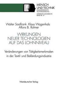 Wirkungen neuer Technologien auf das Lohnniveau