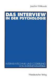 Das Interview in der Psychologie