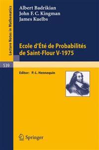 Ecole d'Ete de Probabilites de Saint-Flour V, 1975