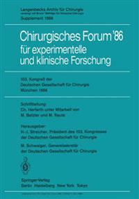 103. Kongreß der Deutschen Gesellschaft für Chirurgie München, 23.–26. April 1986
