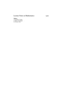 Lecture Notes in Mathematics