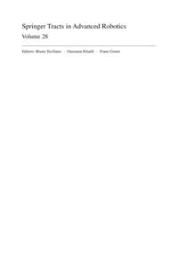 Springer Tracts in Advanced Robotics
