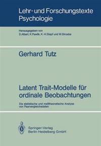 Latent Trait-Modelle für ordinale Beobachtungen