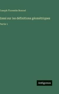 Essai sur les définitions géométriques