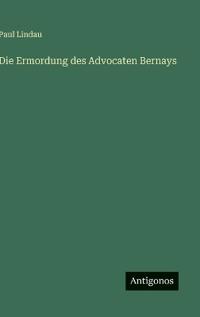 Kirjan kansi "Die Ermordung des Advocaten Bernays"
