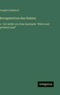 Renegatentum des Geistes