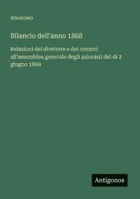 Bilancio dell'anno 1868