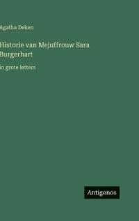 Historie van Mejuffrouw Sara Burgerhart