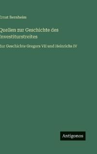 Kirjan kansi "Quellen zur Geschichte des Investiturstreites"