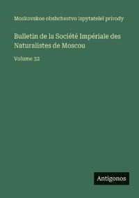 Kirjan kansi "Bulletin de la Société Impériale des Naturalistes de Moscou"