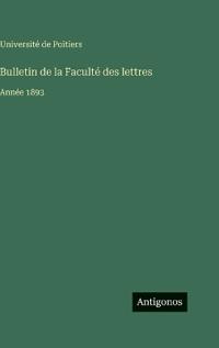 Bulletin de la Faculté des lettres