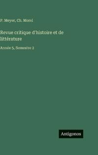 Revue critique d'histoire et de littérature