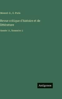 Revue critique d'histoire et de littérature