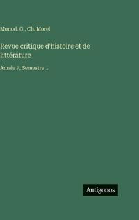 Revue critique d'histoire et de littérature