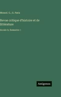 Revue critique d'histoire et de littérature