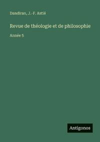 Kirjan kansi "Revue de théologie et de philosophie"
