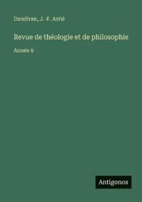 Kirjan kansi "Revue de théologie et de philosophie"