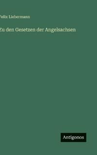 Zu den Gesetzen der Angelsachsen