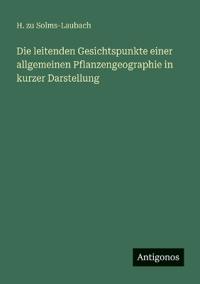Kirjan kansi "Die leitenden Gesichtspunkte einer allgemeinen Pflanzengeographie in kurzer Darstellung"