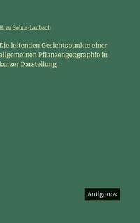 Kirjan kansi "Die leitenden Gesichtspunkte einer allgemeinen Pflanzengeographie in kurzer Darstellung"
