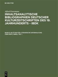 Blatter Fur Literarische Unterhaltung (1826-1850 [-1898])